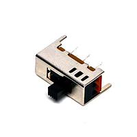 P&B MHS22204 ສະວິດ DPDT ON-NON-ON TOP T/H SLIDE SWITCH