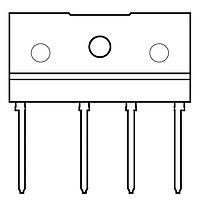 Micro Commercial Components (MCC) GBJA1008-BP ສະຕູດຈຳກັດຟາສດຽວ 800V 560Vrms 800V 10A 150Ifsm 1.1Vf