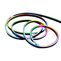 American Bright LED AB-FH005I4-11812-XA5-12S ບາແບຣແລະສະຕຣິບແສງສວ່າງ LED 05VDC IP68 ULTRA SLIM ROPE LIGHT, RGB+IC, 12"W/ 12"WIRES