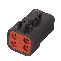 Amphenol SINE Systems ATP06-4S-RD01BK ຊຸດ ATP 4 ທາງ Plg 4 Way Blk ມີການປິດຜ່ານລົງ