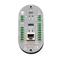 Industrial Shields 121-001-10 Industrial Shields CONTROLLINO MICRO (RS485) ພະລັງງານ 12Vdc ຫາ 24Vdc ເອເທີເນັດ, RS485 6x ອິນພຸດ ອານາລອກ (24 Bits resolution) 4x ອິນພຸດ ອານາລອກ ຫຼື ດິຈິຕອນ (12 Bits resolution) 8x ອອກ (Half Bridge, ສູງສຸດ 3A ຕໍ່ຊ່ອງ, PWM) ມີເຄື່ອງມືວັດຈຳກັດກະສົບກະທົບສໍາລັບການຕິດຕາມກະສົບກະທົບອອກ Ad