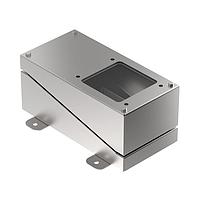 Banner Engineering P4RE67-P ຊຸດກະເປົາປົກກັນຫນັກ PresencePLUS P4 Enclosure Kit; ສ້າງຈາກເຫຼັ້ມເຫຼືອງສ່ຽງກັບກະຈົກໂພລິຄາບເກດ; ເຫມາະສົມກັບ Right-Angle P4 ແລະ 80 mm Ring Light; IP67 ການກັນນ້ຳ