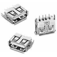 Wurth Elektronik 614004185023 ຕໍ່ຕໍ່ USB Type A WR-COM USB Type A THT Vert Short
