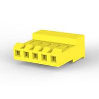 AMP Connectors - TE Connectivity 3-640427-5 ຮູງຮັບ Receptacle ປິດບໍ່ມີ TABS 5P L.R. ເຫຼືອງ 20 AWG