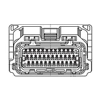 JST Automotive 48ZRO-B-1B ຕົວເຊື່ອມ ZRO 48P ຕົວເຊື່ອມຍິງ ZRO ສີເທົາ Keycode B