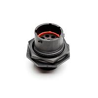 Amphenol SINE Systems RTS714N8P ຕົວເຊື່ອມຕໍ່ Receptacle, jam nut, 8 ຕຳແໜ່ງ, ຂະໜາດ 14, ຂໍ້ຕິດພິນ, NBR seal
