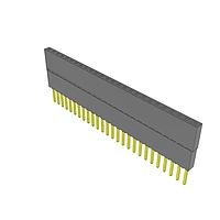 Samtec ESQ-126-59-G-S ລູກບວກສໍເຄດສະຕຣິບສູງ, 0.100" ຊີ້ນ