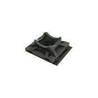 Essentra Components FTH-7A-RT-UVB-M ຕົວຢືດສາຍສາຍ Cbl Tie Hldr,Adh Mnt,UV ສີດຳ,1x1