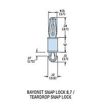 Heyco 10196 ການສະຫນັບສະຫນູນ PCB HTLSP-08 ຜ້າໄນລ໌ທຳມະຊາດ PCB Support