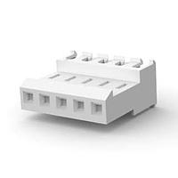 AMP Connectors - TE Connectivity 3-640602-5 ກອງປະກອບ Receptacle Housing FEED THRU WO TAB 5P L.R. ທຳມະຊາດ 24 AWG