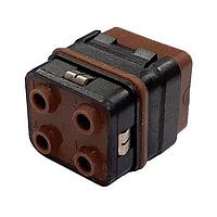 Amphenol Air LB France SIMEG0412PN ລະບົບການເຊື່ອມຕໍ່ແບບມົດູນ Modular Interconnect Systems Grounded module Pin With peripheral sealing 4 contacts #12 Polarization N