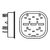 AMP Connectors - TE Connectivity 85222-1 ຕ່າງຫຼັກຕ່າງຫຼັກຕ່າງຫຼັກ E-J MK-II(+) 15P CAP DBL