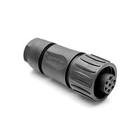 Amphenol Tuchel C016 30D006 800 12 ປຸ່ມຮັບ 6+PE FEM RECEPT BLK