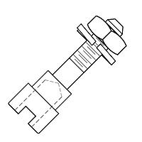 Glenair 177-504-2-4 D-Sub ເຄື່ອງມື & ອຸປະກອນຮາດແວຣ JACKPOST KIT