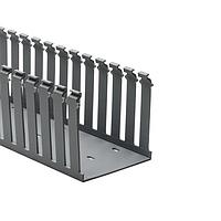 HellermannTyton 181-33014 ທ່ອສາຍສຽງຝາຜົນມີຊ່ອງ, 3" x 3", ບໍ່ມີການຕິດກັນ, PVC, ສີເທົາ, 30ft/ກ່ອງ