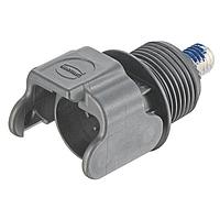 HARTING 09930010105 ກອງຫ້ອງສໍາລັບຕິດຕັ້ງດ້ວຍກຸ່ມສະໝຸດ Han S Screw, ສີດຳ, M20, ມີຕິດຕໍ່ຊາຍ M8 ມີການປົກປ້ອງ Tuflok