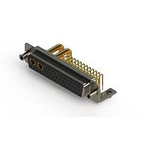 EDAC 630-43W2250-4T5 ຕູ້ຕິດຕໍ່ D-Sub ປະສົມມຸມຂວາ ຕູ້ຕິດຕໍ່ພະລັງງານ Combo D-Sub