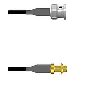 Amphenol Custom Cable Q-0L02Y0008018i ສາຍສະບັບ RF BNC-SP/SMA-SJB RG58 18I