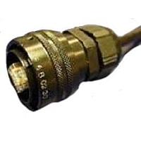 Amphenol Socapex RJF6B ປລັກກົງກົງກັບກະລັງເປັດແປງດ້ວຍເຄື່ອງປະກອບເປັນພລາສຕິກ ສີດຳ