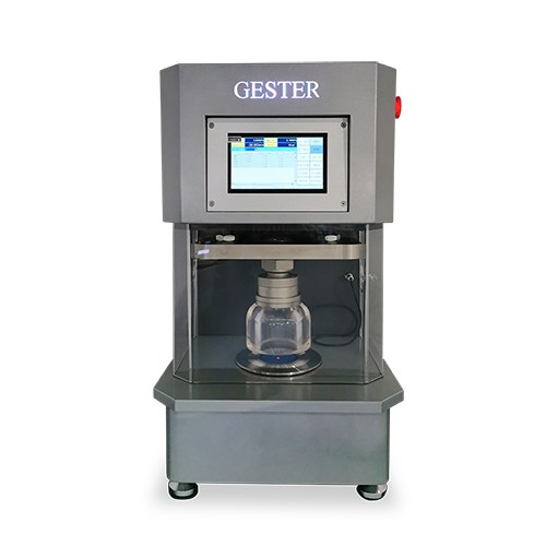 Fabric bursting strength tester prepared for quality control testing