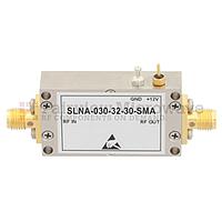 Fairview SLNA-030-32-30-SMA 2.5 dB NF Low Noise Amplifier Operating From 0.009 MHz to 3 GHz with 32 dB Gain, 16 dBm P1dB and SMA