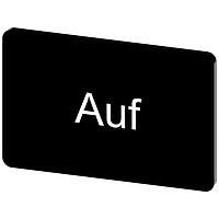 SIEMENS 3SU19000AD160AD0 ປ້າຍປະກັບ, Auf INSCR. LABEL, ສີດຳ 17.5 X 27MM, AUF