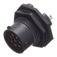 Amphenol SINE Systems RTS712ND8S0332 ຕົວເຊື່ອມຕໍ່ Receptacle, Jam Nut SZ12