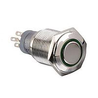 Bulgin MP0045/1E2RD012S ສະຫນັບສະຫນູນຕໍ່ການທຳລາຍ Switches Vandal R LED 12VDC Latch Act Flat prof