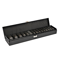 Yato YT-1055 Hexagonal deep impact socket set 1/2"-15pcs