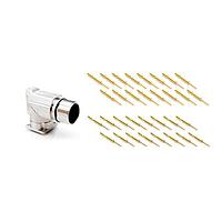 Amphenol Audio TM2RBJ-AU ຕູ່ມືຖືໂທລະສັບ 1/4" Mono Phone Plug R/A Au Plated Cont