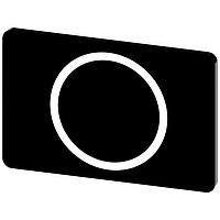 SIEMENS 3SU19000AD160QA0 ປ້າຍປ້າຍຊື່, O INSCR. LABEL, ສີດຳ 17.5 X 27MM, ສັນຍາລັກ: O