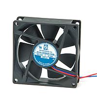 Orion Fans OD8025-24HSS ພັງລົມ DC ປະເພດ Axial, 80x80x25mm, 24VDC, 40.1CFM, 0.12A, 2.9W, 33dBA, ປິດປ່ອງ Sleeve, 2 Wire
