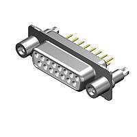 Molex / FCT 173109-1149 ມາດຕະຖານຄວາມໜາແຮງ FCT DSUB STR PC RCPT 09 PN ມີ CLINCH