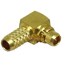 Linx Technologies - TE Connectivity CONMMCX012 ຕົວເຊື່ອມ MMCX Mal R Angle Cbl End Crimp-RG-174 Cb