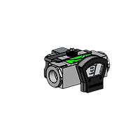 Senseca HD2KZ1-008GM060A ສະຫຼັບການໄຫຼ (12.0 - 60 l/min, DN 8, brass construction, frontal measurement display Z1)