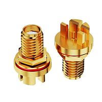 GCT (Global Connector Technology) RFPC-SMA23-FN-095-A ຕົວເຊື່ອມ SMA, PCB Mt, BHJck, End launch, wO-ring 6GHz, IP68/69K, 0.8mm PCB thickness