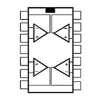 STMicroelectronics LMV324IYPT ເອັບແອມປລິເຄຊັນອອບພະເລີມເຊີຍ ພະລັງງານຕ່ຳ ຮາວ-ທູ-ຮາວ ອິນພຸດ/ອອດພຸດ ເອັບ-ແອມປ໌