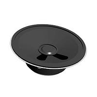 Same Sky (formerly CUI Devices) GF0571 ລະເບີດສຽງໄຟຟ້າສະຫນອງ, 57 mm ຮອບ, 18.5 mm ລຶບ, ກະແປງ, ເຟຣາຍຕ໌, 250 mW, 8 ໂອມ, 380 Hz, ຕາຕະລາງບົດບາດ