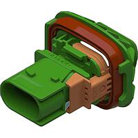 Aptiv 33254108 ຕົວເຊື່ອມ 2 ທາງ M 2.8 CTCS XP Connector ສີຂຽວ