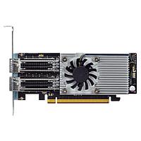 IEI Technology LAN-100G2SF-E810-R10 ບັດຄວບຄຸມ Ethernet Intel Ethernet Controller EZE810CAM2 ພື້ນຖານບັດຕ່າງຂ່າຍຂໍ້ມູນມີ 2 x QSFP28 ຜ່ານອິນເຕີເຟດ PCIe 4.0 x16