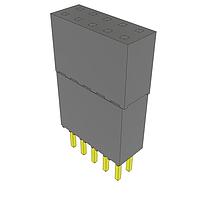 Samtec ESQ-105-69-G-D ລູກບວກສໍເຄດສະຕຣິບສູງ, 0.100" ຊີ້ນ