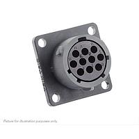 Eaton Souriau-Sunbank UTSX01210SX ຮອບຮອງ Receptacles Square flange receptacle, ບໍ່ມີ backshell, ສໍາລັບ 10 ຕິດຕໍ່ຍິງ, IP68/69K, keying X