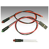 BIVAR PM3HD5VW17 ຕົວບອກສະຫນາມ LED Panel Mount Indicators HE ແດງ 635nm 50mcd Diff Lens Wire