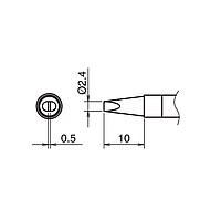 HAKKO T39-D24 ຫົວປາກບວດ (Shape-2.4D)