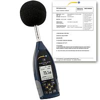 PCE 428 Class 2 Data-Logging Noise Meter / Sound Meter with Certificate