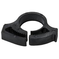 HellermannTyton SNP7GHS0M4 ຄລິບຢືບທ່ອງສາຍ Conduit Clips Snapper Hose Clamp, ຂະໜາດສອງຂໍ້ 0.46 - 0.55", PA66GF13, ສີດຳ, 1000/ຊຸດ