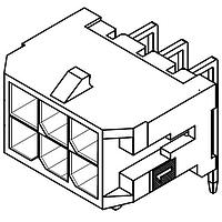 Molex 43045-6022 ປິນສະຕຣິບ Microfit 3.0 RA PTH clip 15Au DR 10Ckt