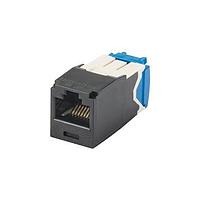 Panduit CJ6X88TGBL-C ຕູ້ເຊື່ອມຕໍ່ Modular / ຕູ້ເຊື່ອມຕໍ່ Ethernet Mini-Com Mod Cat 6A UTP 8 pos 8 wi