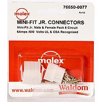 Molex 76650-0077 ຊຸດຕໍ່ຕ່າງ MiniFit Jr Conn Kit Plug and Recept 8Ckt