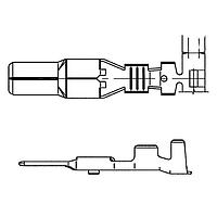 Yazaki 7114414002 ຂໍ້ຕໍ່ຊາຍ TERM YESC M 6.3MM SLD